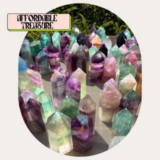 Fluorite Points (Set of 4) and Raindrops