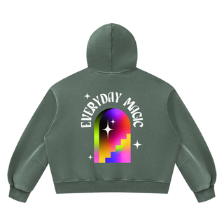 Vintage Wash Slouchy Fleece Hoodie