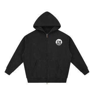 Oversized Fleece Slouchy Zip