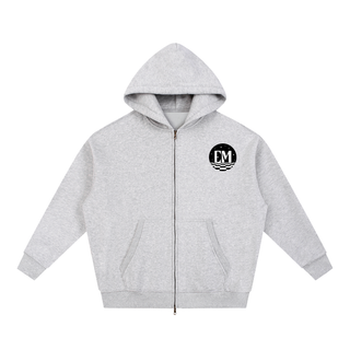 Oversized Fleece Slouchy Zip