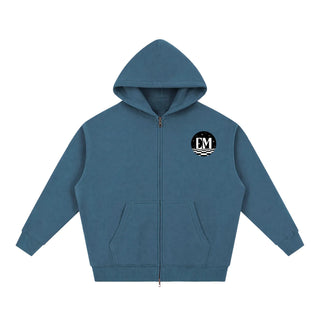 Oversized Fleece Slouchy Zip