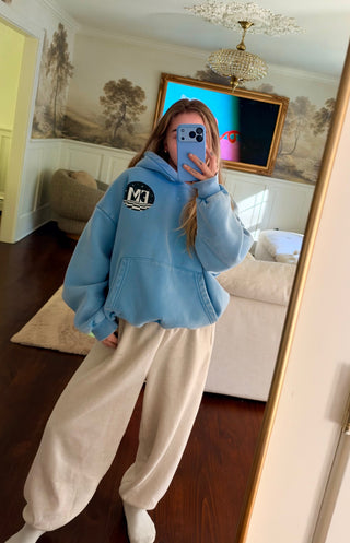 Vintage Wash Slouchy Fleece Hoodie