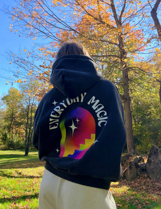 Vintage Wash Slouchy Fleece Hoodie