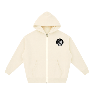 Oversized Fleece Slouchy Zip