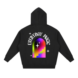 Oversized Fleece Slouchy Zip