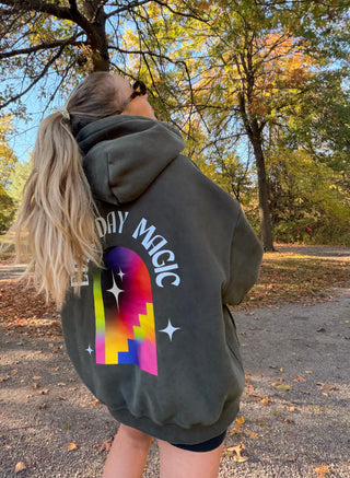 Vintage Wash Slouchy Fleece Hoodie