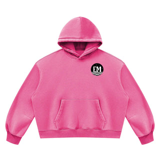 Vintage Wash Slouchy Fleece Hoodie